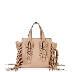 Valentino Rockstud Fringe Tote Bag